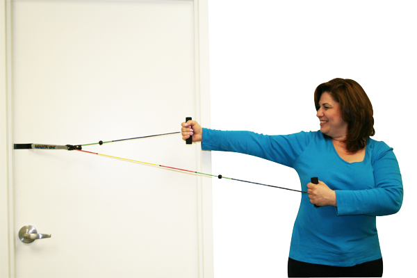 Fabrication CanDo Visualizer Color Coded Overdoor Shoulder Exerciser w/ Single Pulley and Door Bracket