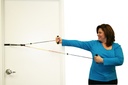 Fabrication CanDo Visualizer Color Coded Overdoor Shoulder Exerciser w/ Single Pulley and Door Bracket
