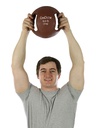 Fabrication CanDo 6.6 lb Molded Dual Handle Medicine Ball, Tan
