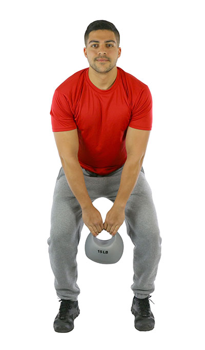 Fabrication CanDo 15 lb Rubber Shell One Handle Medicine Ball, Silver