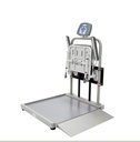 Health O Meter Professional 1000 lb Digital Wheelchair Ramp Scale w/ Fold-Away Seat