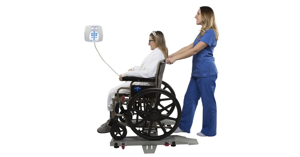 Health O Meter Professional 363 kg Digital Portable Wheelchair Scale Kilograms Only