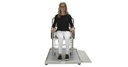 Health O Meter Professional 1000 lb Digital Wheelchair Ramp Scale w/ Fold-Away Seat