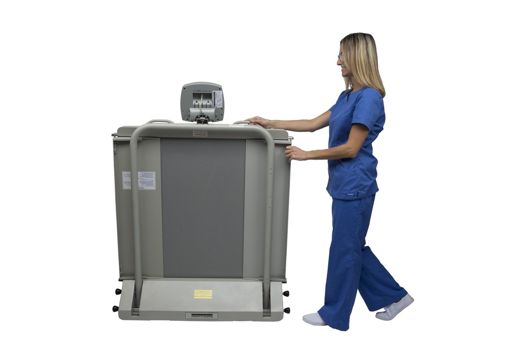 Health O Meter Professional 454 kg Digital Wheelchair Dual Ramp Scale Kilograms Only w/ Large Platform