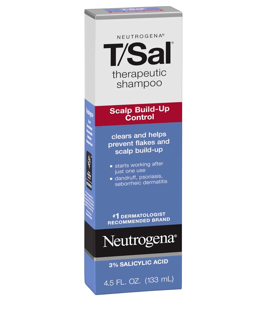 Johnson & Johnson Neutrogena 4.5 fl oz T/Sal Scalp Build-Up Control Therapeutic Shampoo - 24/Case