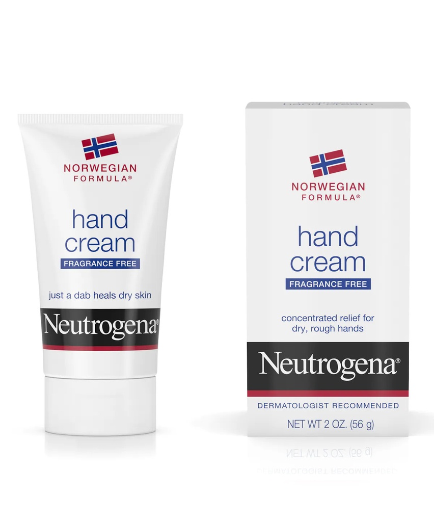 Johnson & Johnson Neutrogena 2 oz Fragrance Free Norwegian Formula Hand Cream - 24/Case
