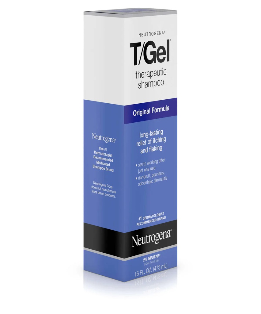 Johnson &amp; Johnson Neutrogena 16 fl oz T/Gel Original Formula Therapeutic Shampoo - 12/Case