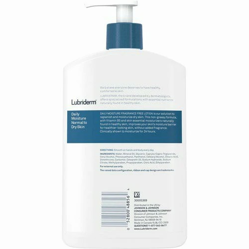 Johnson & Johnson Lubriderm 16 fl oz Daily Moisture Lotion, 12/Case