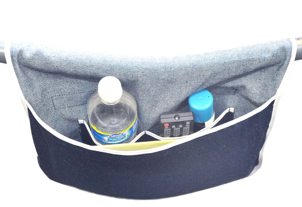 Walker Saddle Bag, (4) 4" x 5" Internal Pockets, 10" x 10½", Denim