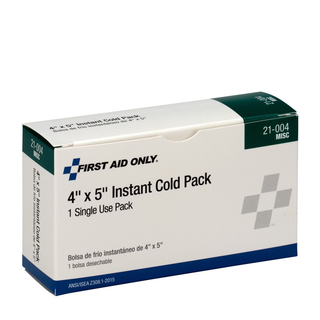 First Aid Only 4 inch x 5 inch Instant Cold Pack, White