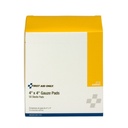 First Aid Only 4 inch x 4 inch Sterile Gauze Pad, 50/Box