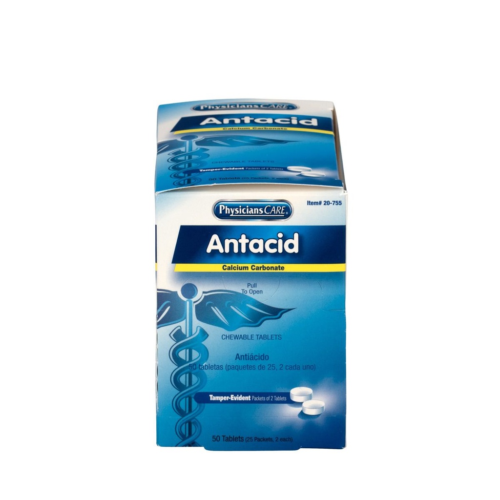 First Aid Only PhysiciansCare Antacid Tablet, 50/Box