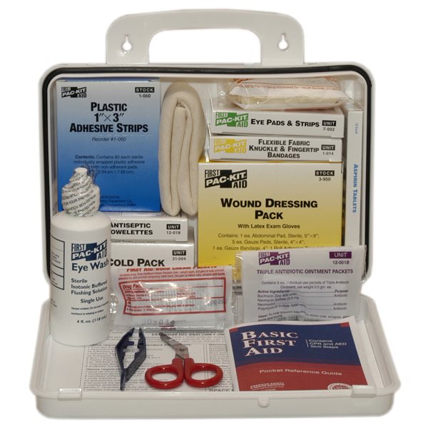 First Aid Only Portable Weatherproof Type III 25 Person First Aid Kit with Plastic Case