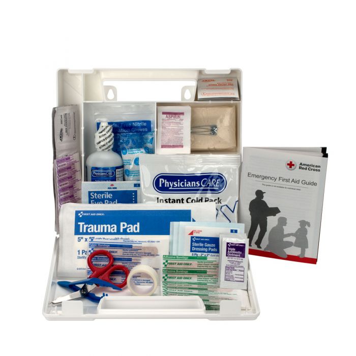 First Aid Only 25 Person First Aid Kit with Plastic Case and Divider