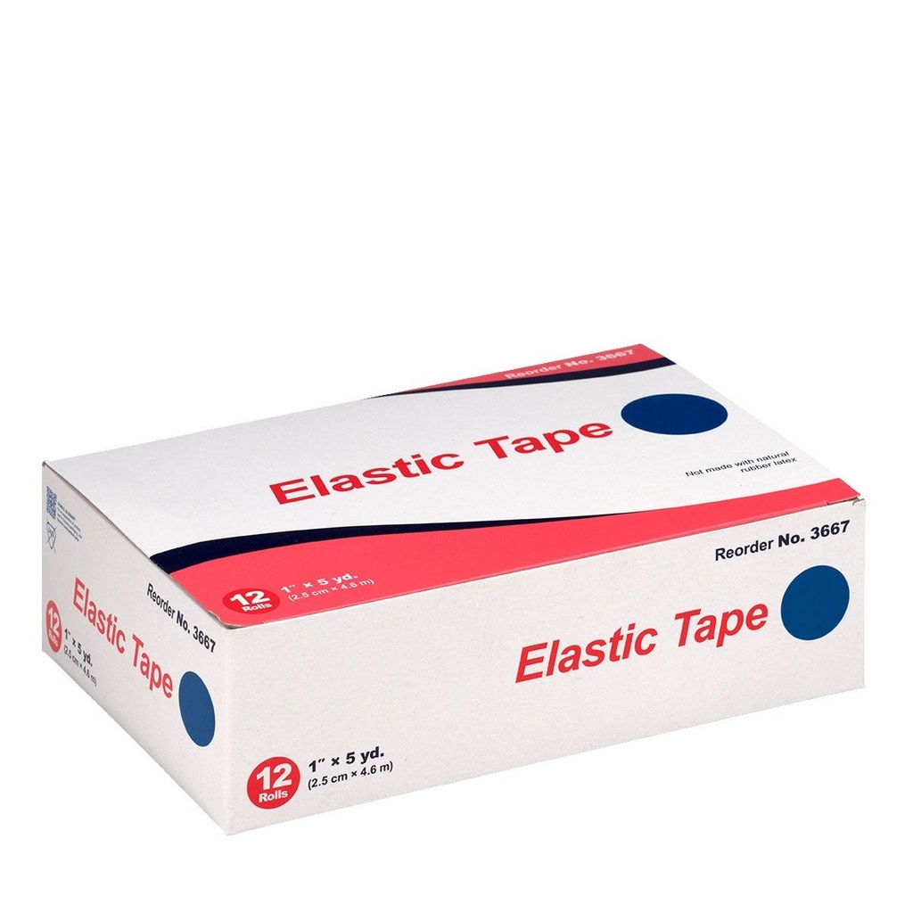 First Aid Only 1 inch x 5 Yd. Elastic Tape Roll, 12/Box