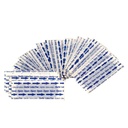 First Aid Only 1 inch x 3 inch Metal Detectable Fabric Bandage, Blue, 1500/Box