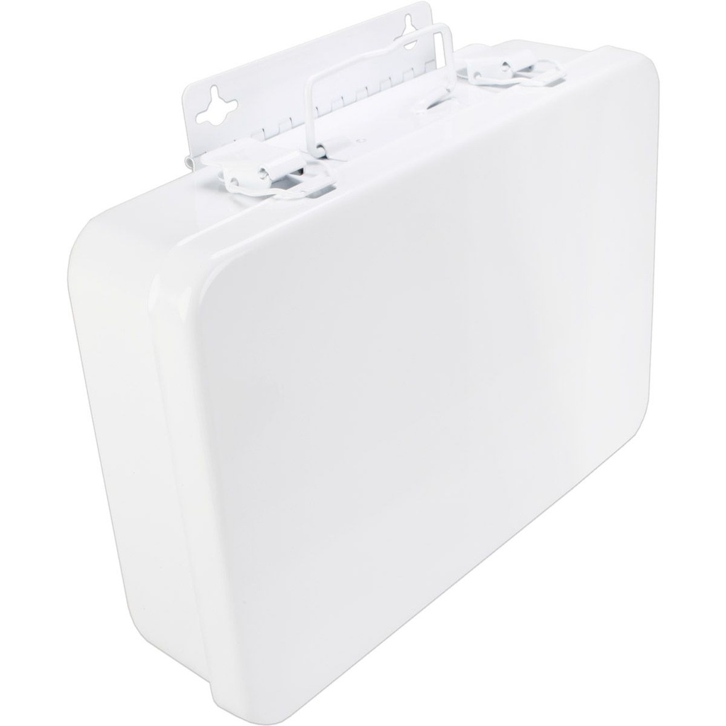First Aid Only Weatherproof Horizontal Metal Case with Gasket & Handle Hanger, 16/Unit