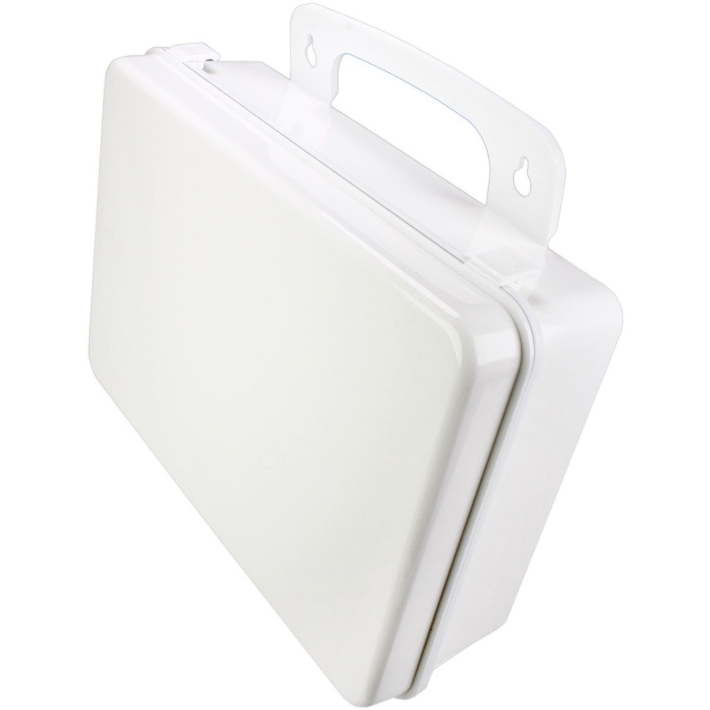First Aid Only Weatherproof Polypropylene Plastic Case with Gasket & Handle Hanger, 10/Unit