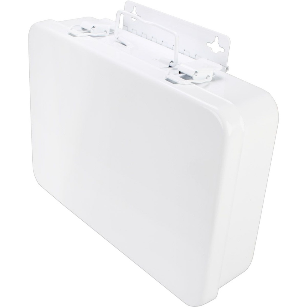 First Aid Only Weatherproof Horizontal Metal Case with Gasket & Handle Hanger, 16/Unit