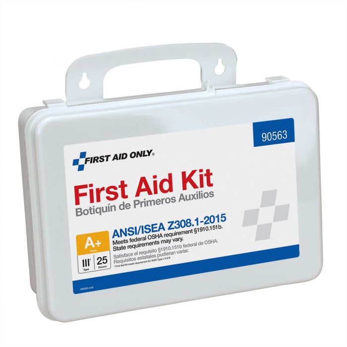 First Aid Only 25 Person ANSI Class A+ Bulk First Aid Kit with Plastic Case