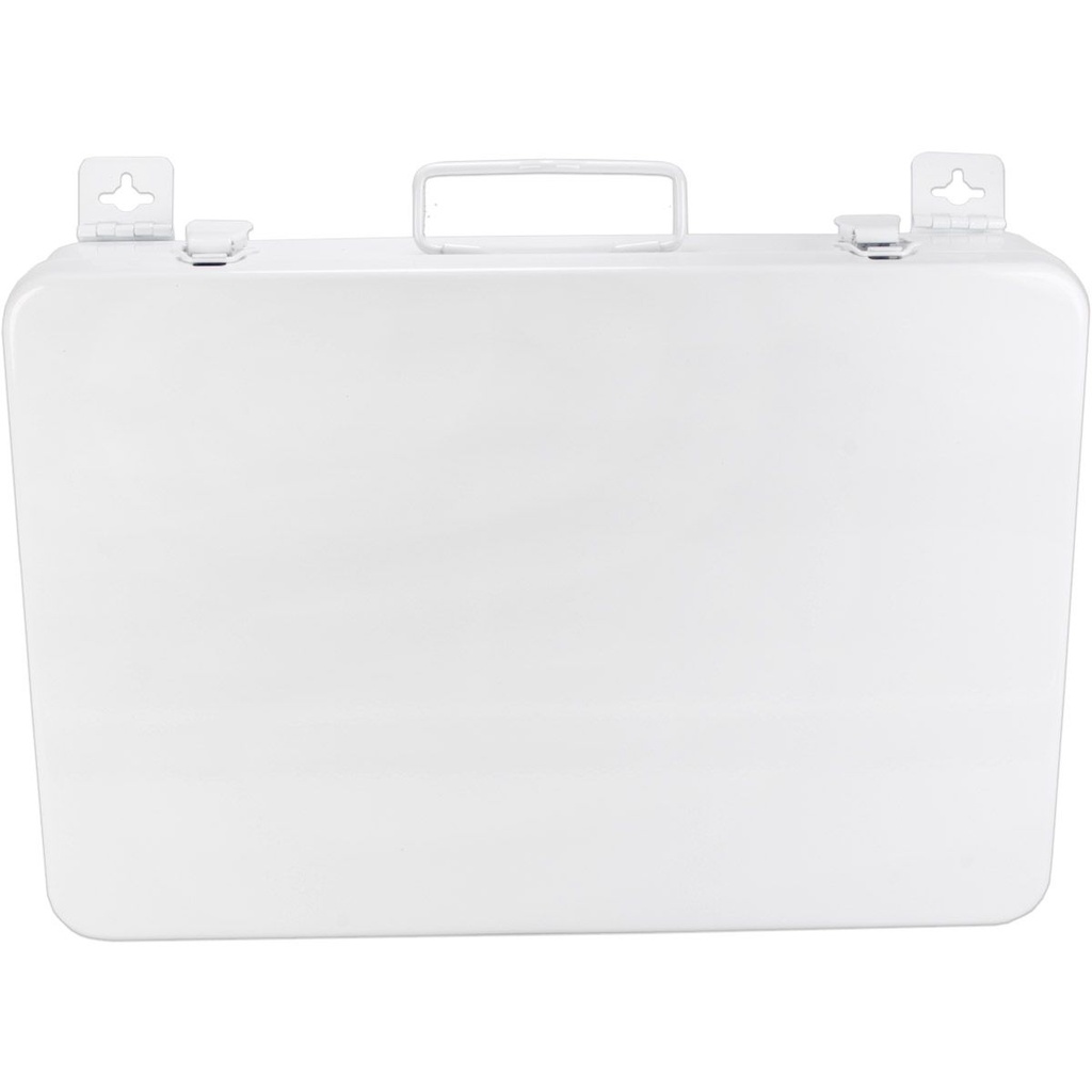 First Aid Only Weatherproof Horizontal Metal Case with 1 Shelf & Gasket, 36/Unit
