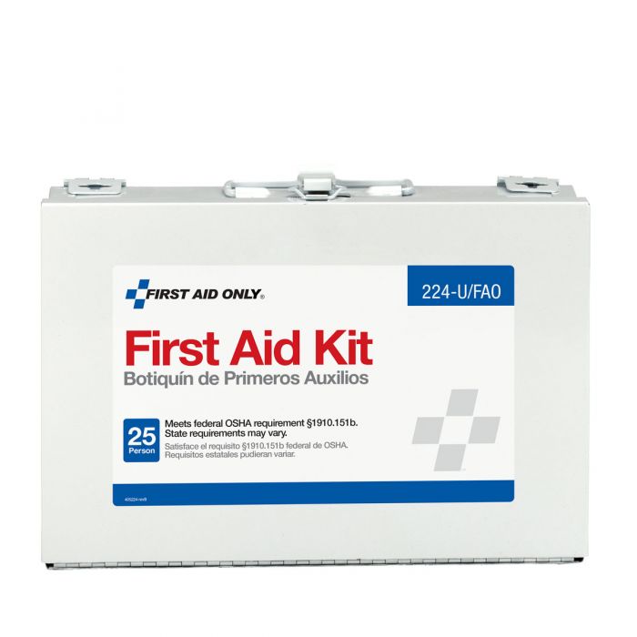 First Aid Only 25 Person First Aid Kit with Metal Case