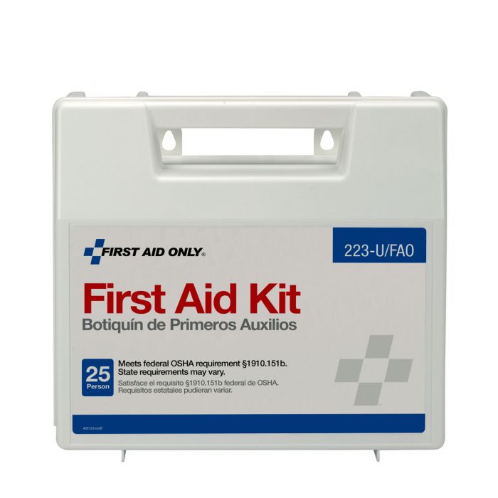 First Aid Only 25 Person First Aid Kit with Plastic Case and Divider