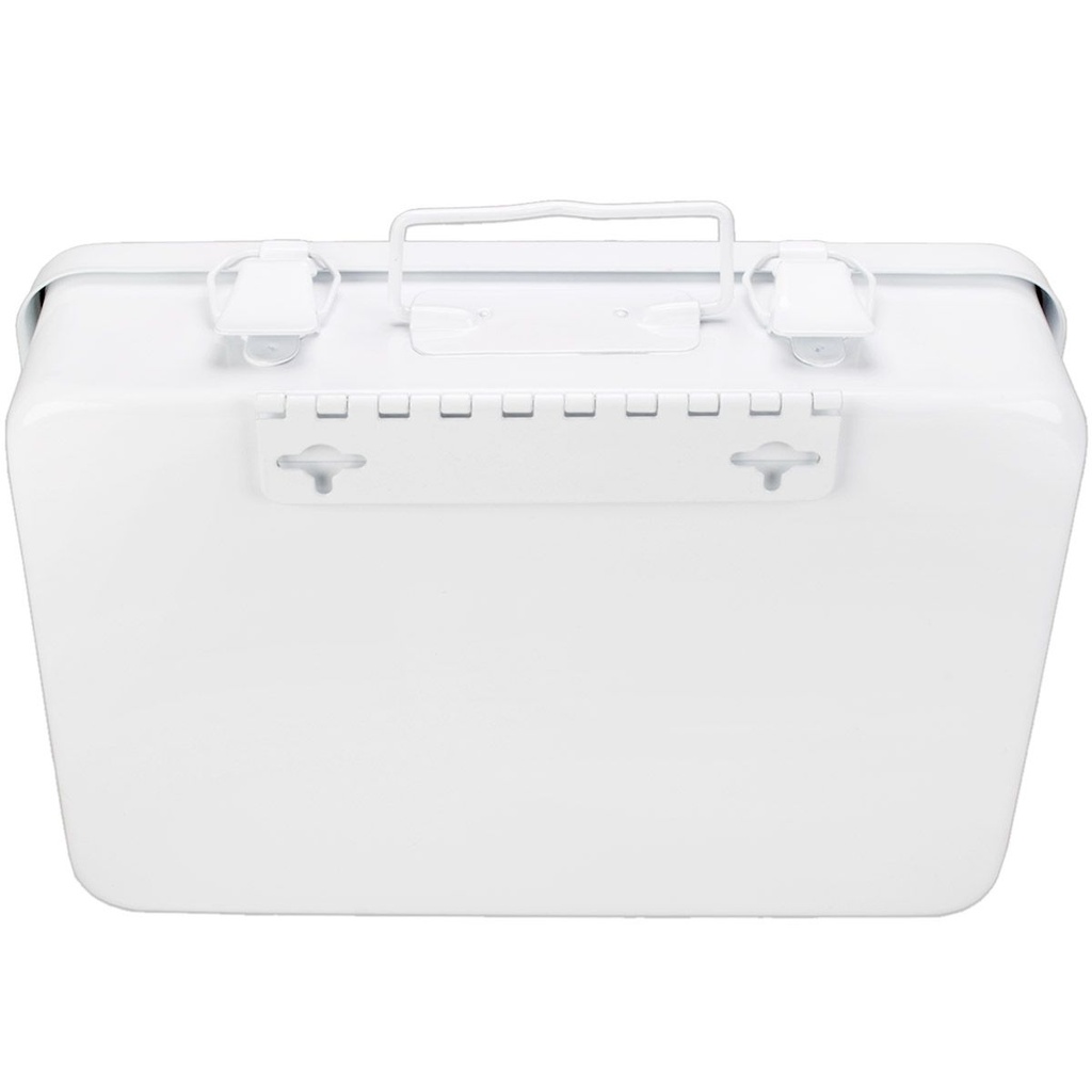 First Aid Only Weatherproof Horizontal Metal Case with Gasket & Handle Hanger, 16/Unit