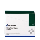 First Aid Only Sting Relief Wipe, 50/Box