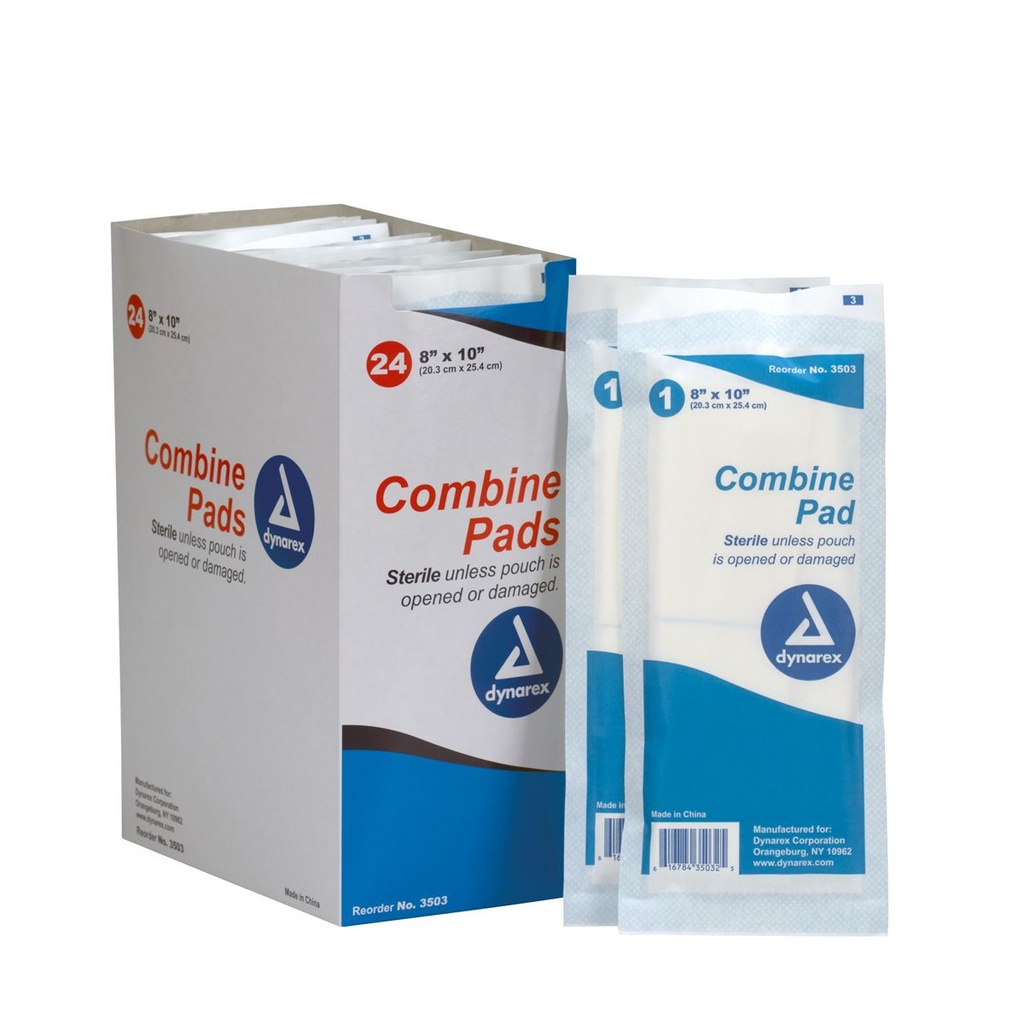 First Aid Only 8 inch x 10 inch Trauma Pad, 24/Box