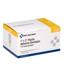 First Aid Only 3 inch x 1 inch Plastic Adhesive Bandage, 100/Box