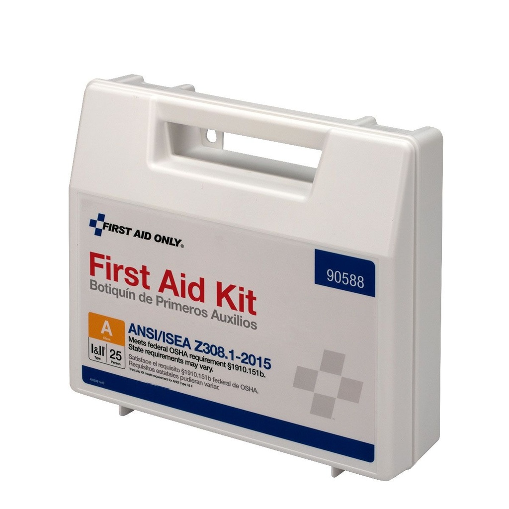 First Aid Only 25 Person ANSI Class A Bulk First Aid Kit with Plastic Case & Dividers