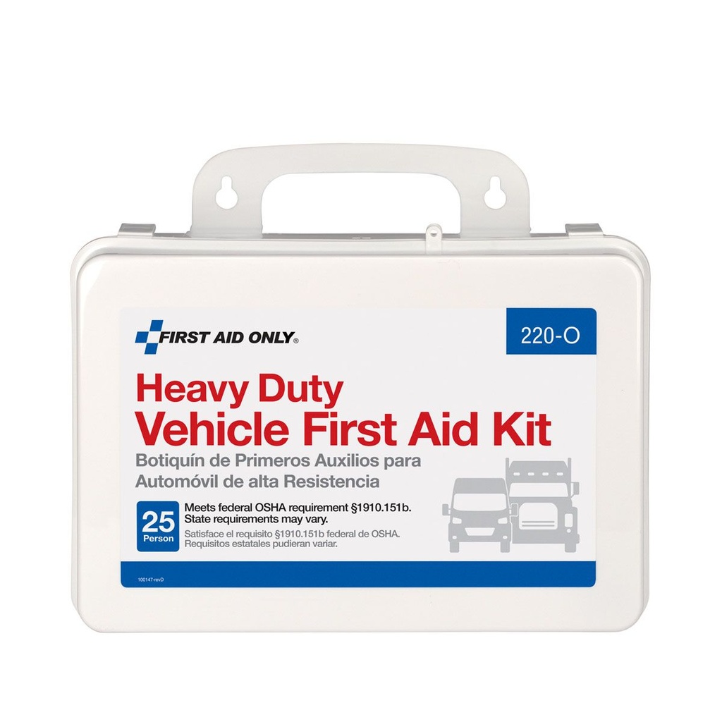 First Aid Only 25 Person Vehicle First Aid Kit with Plastic Case