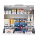First Aid Only 2 Shelf ANSI Class A+ Metal First Aid Cabinet with Medications