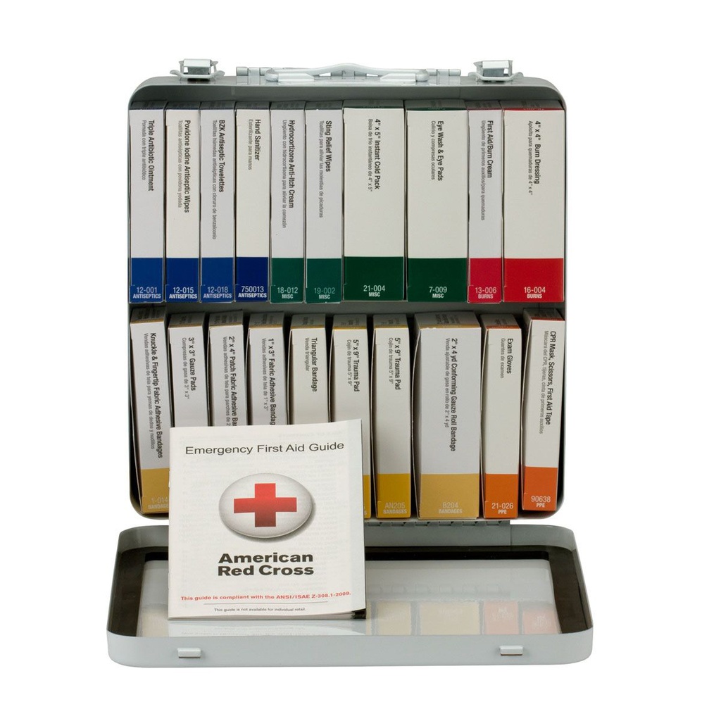 First Aid Only 50 Person ANSI Class A+ Unitized First Aid Kit with Metal Case