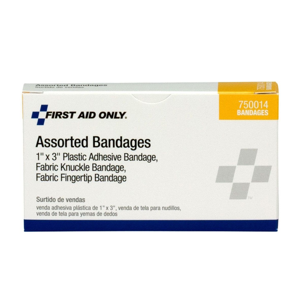 First Aid Only Assorted Bandage, 4/Box