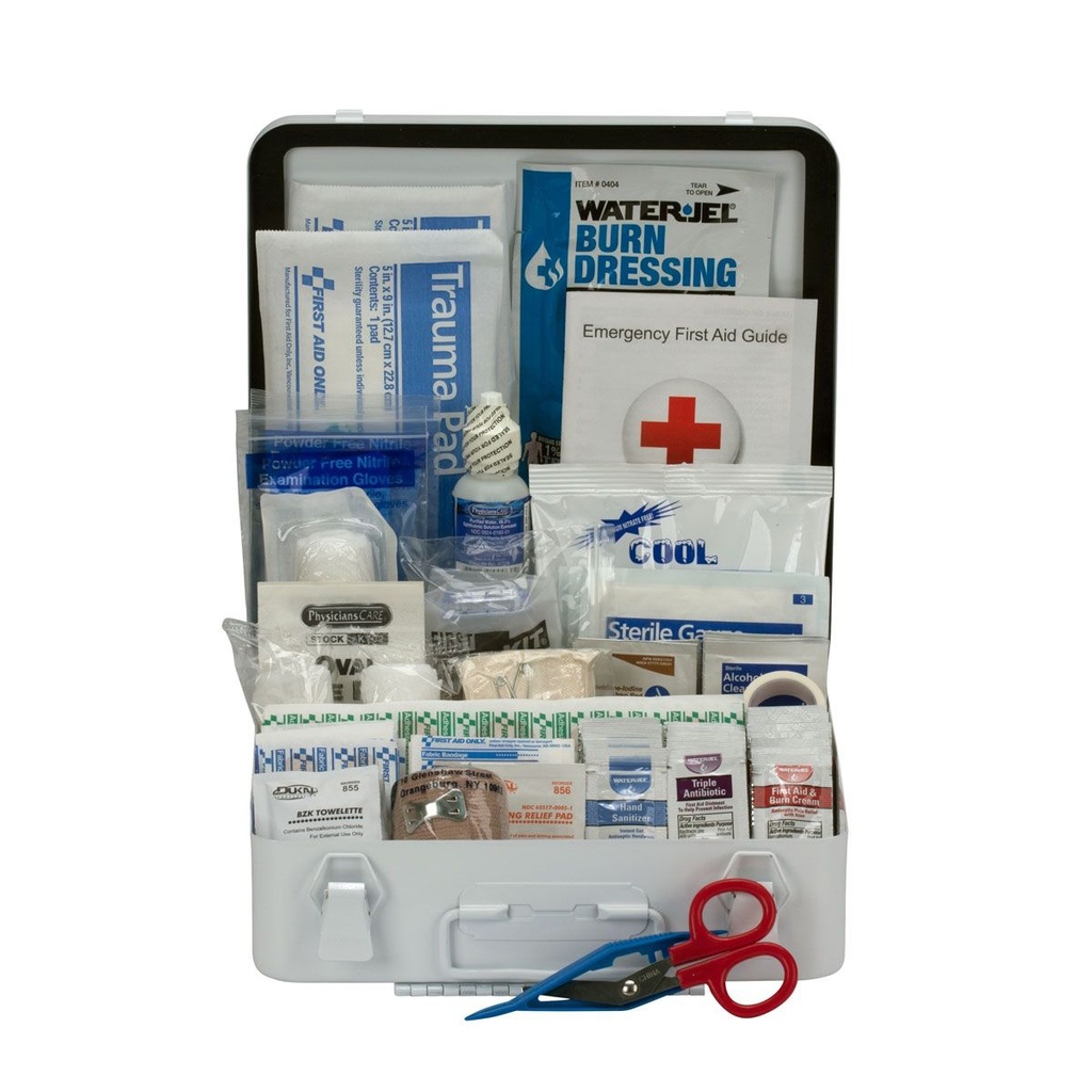 First Aid Only 50 Person ANSI Class A+ Bulk First Aid Kit with Metal Case