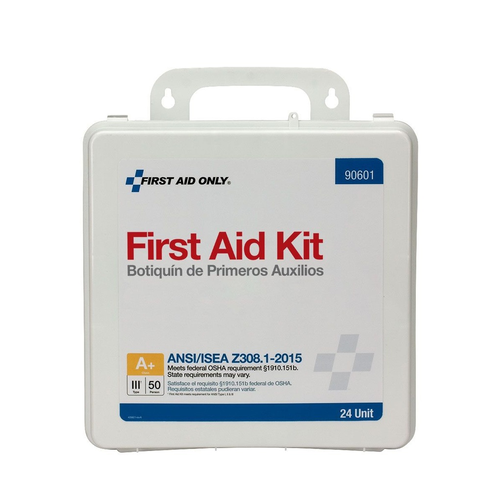 First Aid Only 50 Person ANSI Class A+ Unitized First Aid Kit with Plastic Case