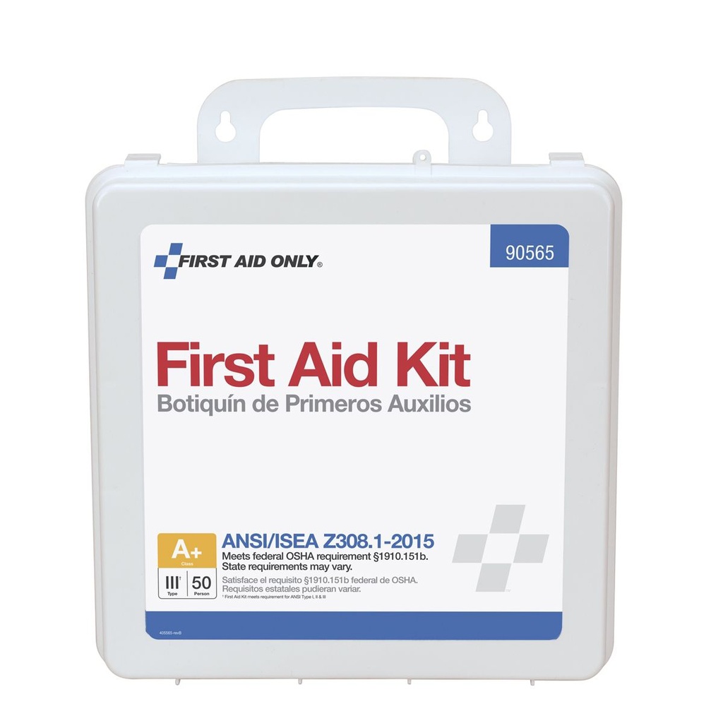 First Aid Only 50 Person ANSI Class A+ Bulk First Aid Kit with Plastic Case