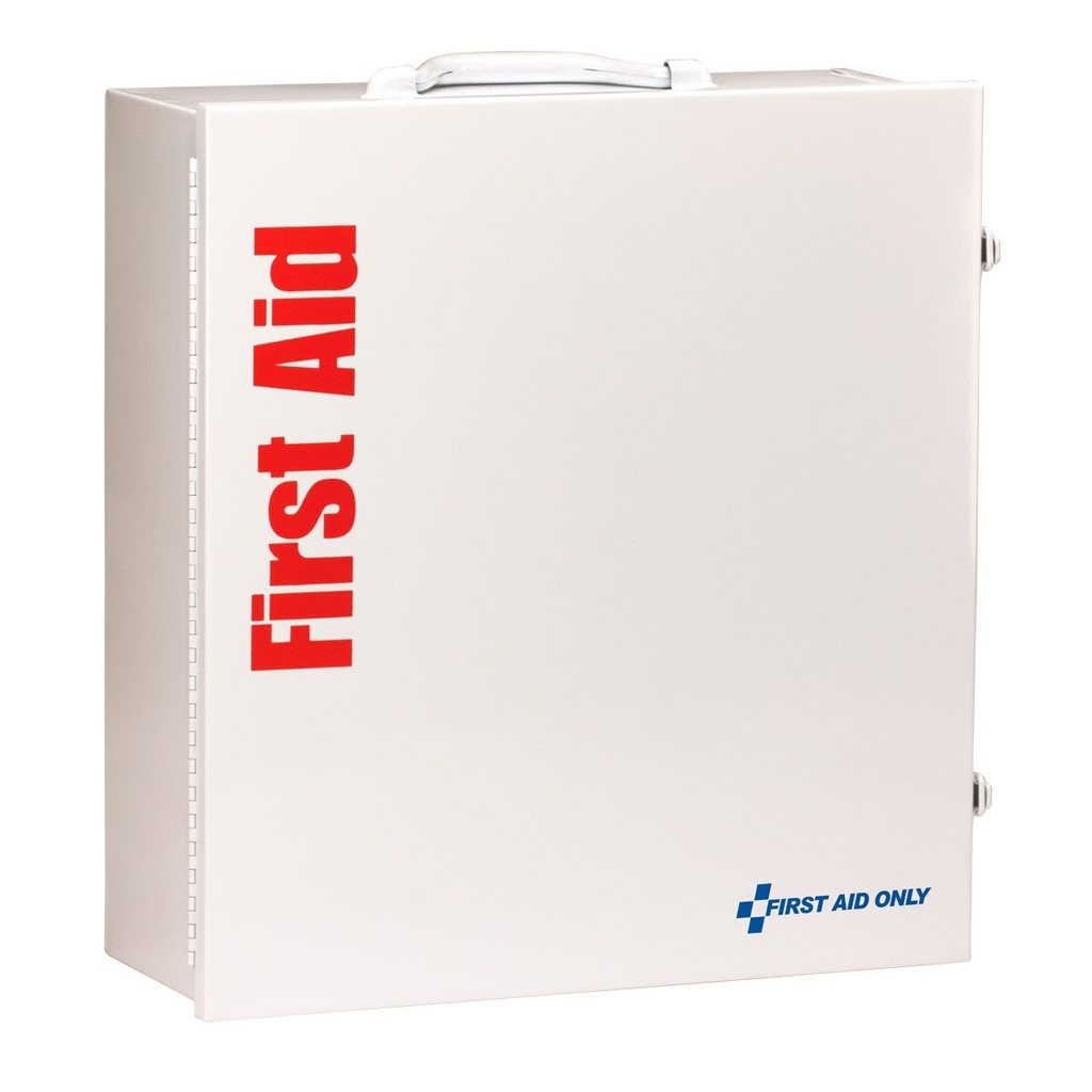 First Aid Only 3 Shelf ANSI Class A+ Metal First Aid Cabinet with Medications