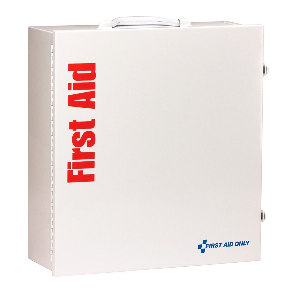 First Aid Only 3 Shelf ANSI Class B+ Metal First Aid Cabinet with Medications