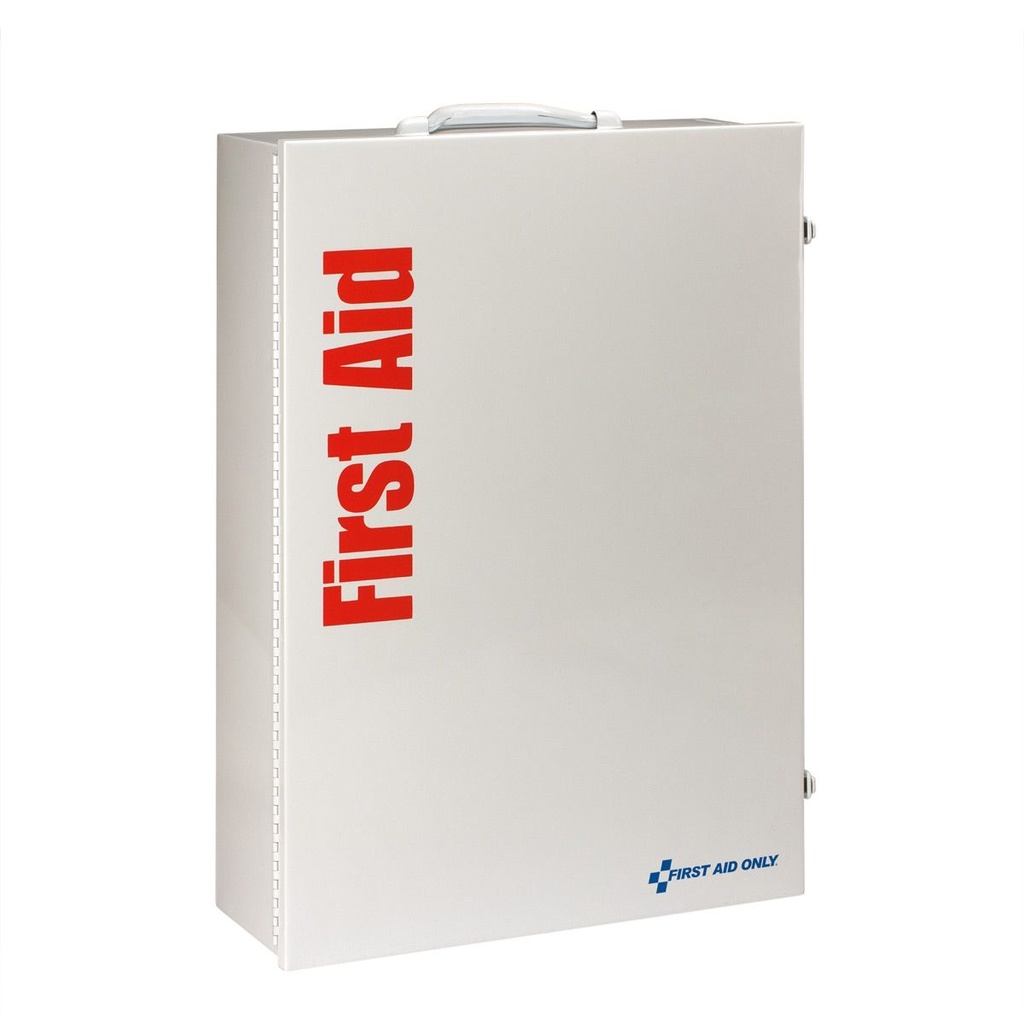 First Aid Only 4 Shelf ANSI Class B+ Metal First Aid Cabinet with Medications