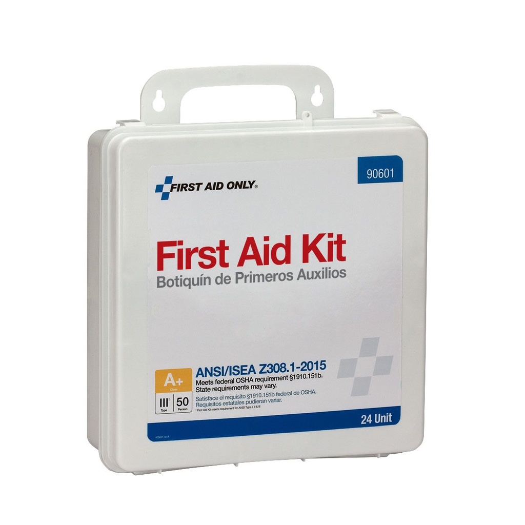 First Aid Only 50 Person ANSI Class A+ Unitized First Aid Kit with Plastic Case