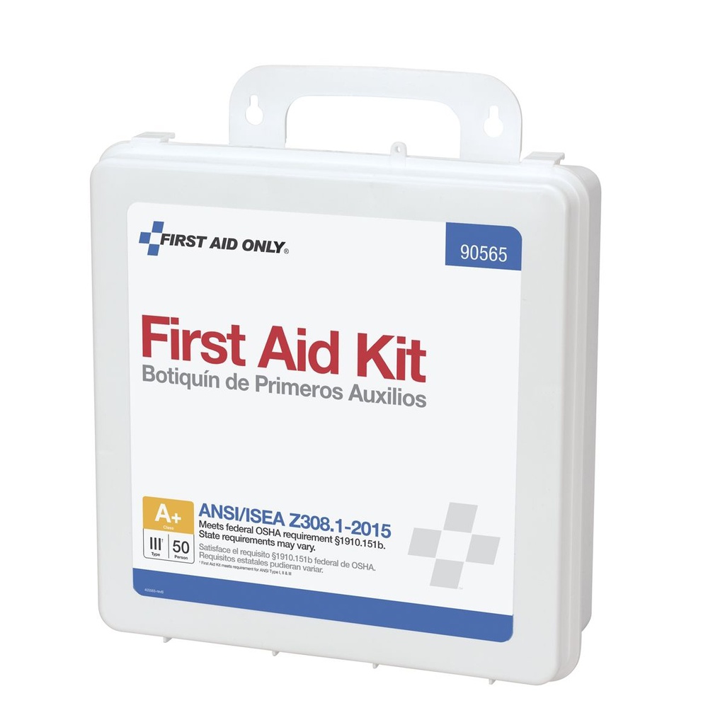 First Aid Only 50 Person ANSI Class A+ Bulk First Aid Kit with Plastic Case