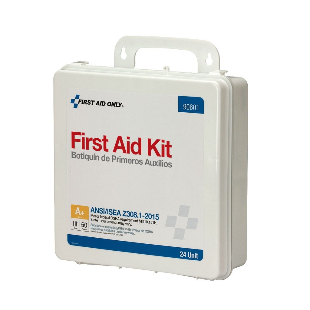 First Aid Only 50 Person ANSI Class A+ Unitized First Aid Kit with Plastic Case
