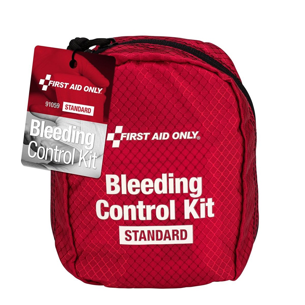 First Aid Only Standard Bleeding Control Kit with Fabric Case