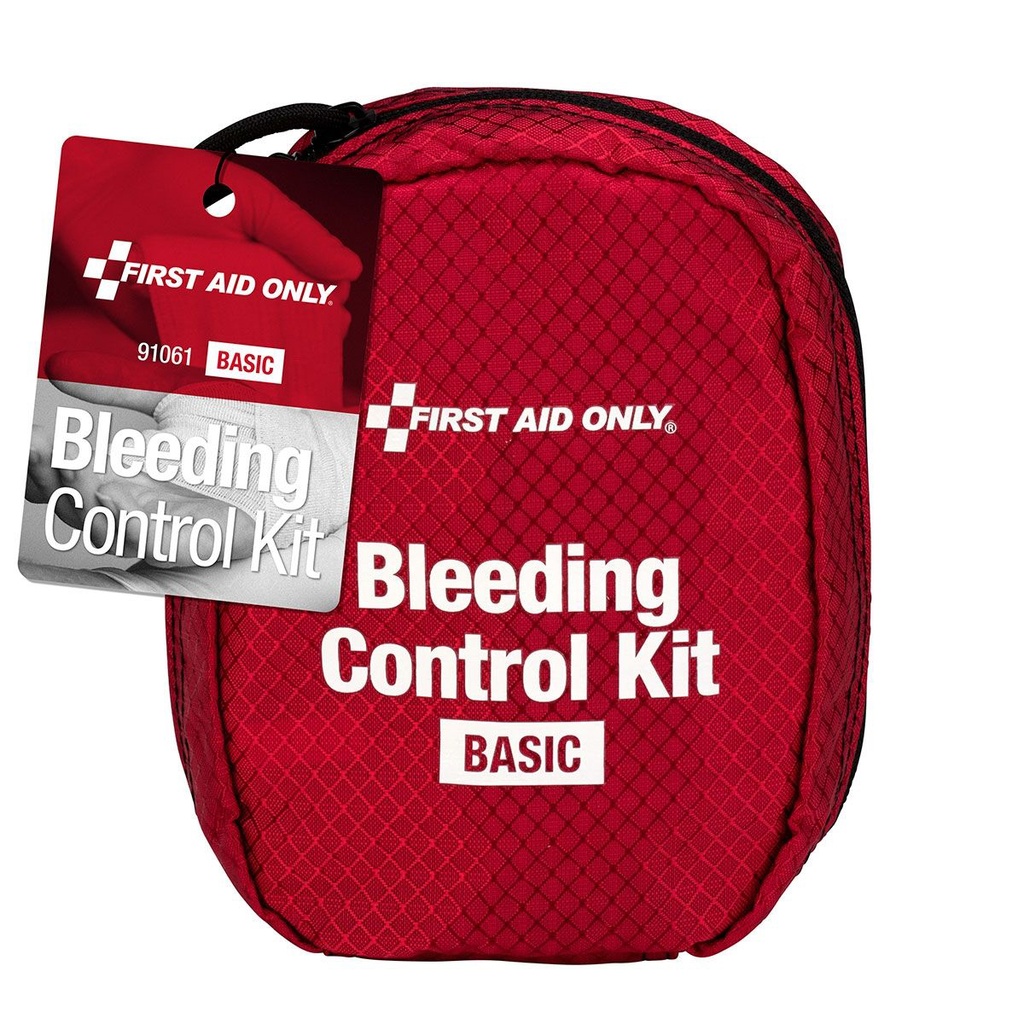 First Aid Only Basic Bleeding Control Kit with Fabric Case