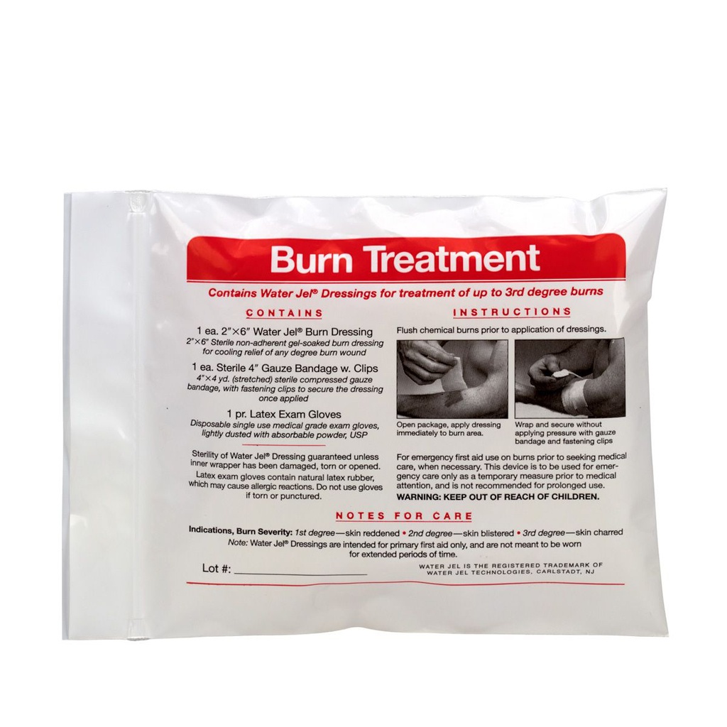 First Aid Only 4 Piece Burn Care Treatment First Aid Triage Kit with Plastic Bag