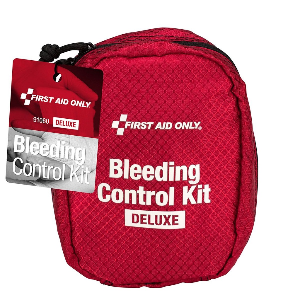 First Aid Only Deluxe Bleeding Control Kit with Fabric Case