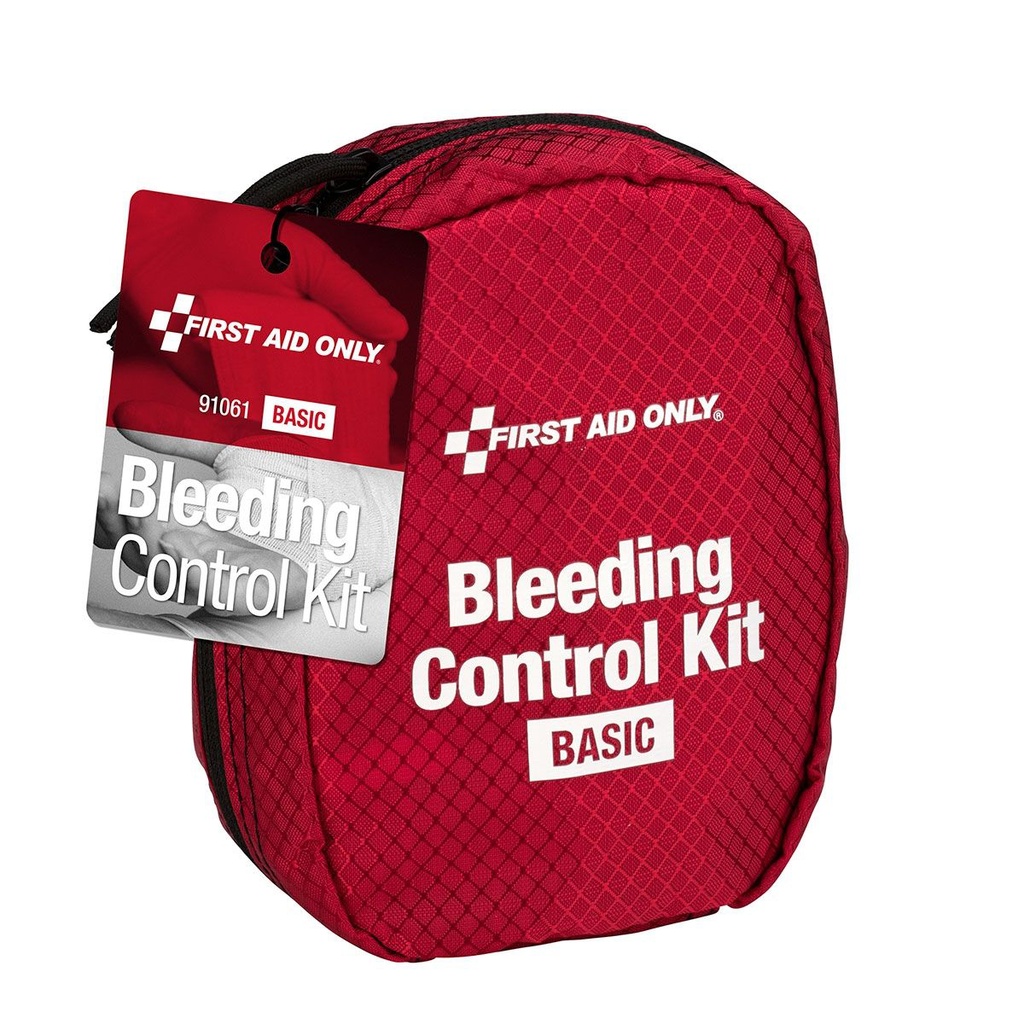 First Aid Only Basic Bleeding Control Kit with Fabric Case